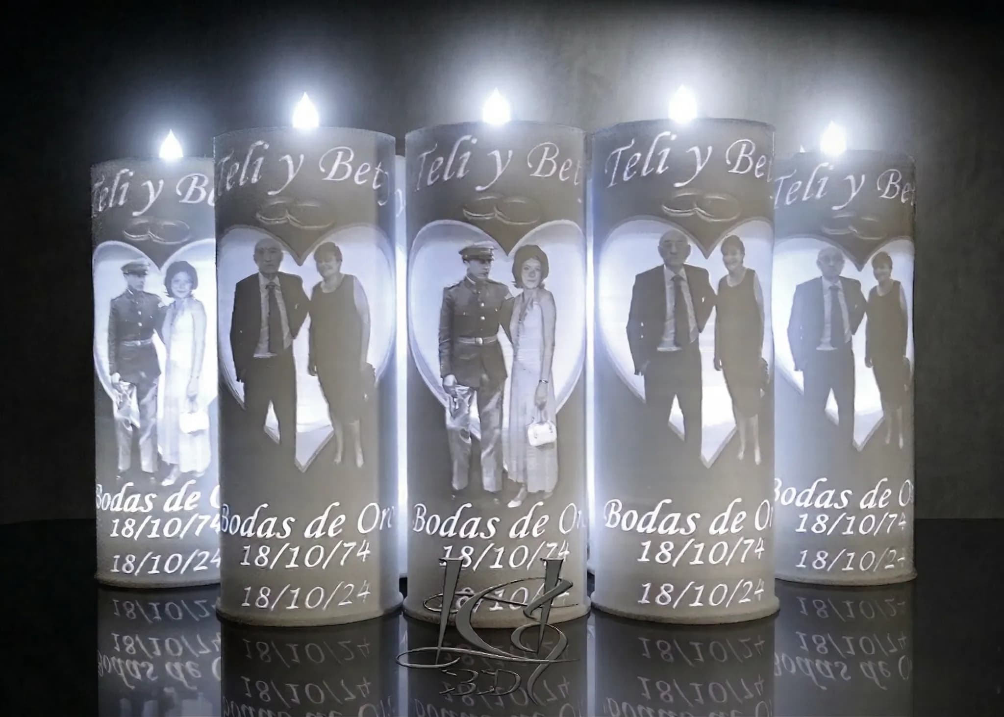 Centros de Mesa Vela 20cm miniatura 3