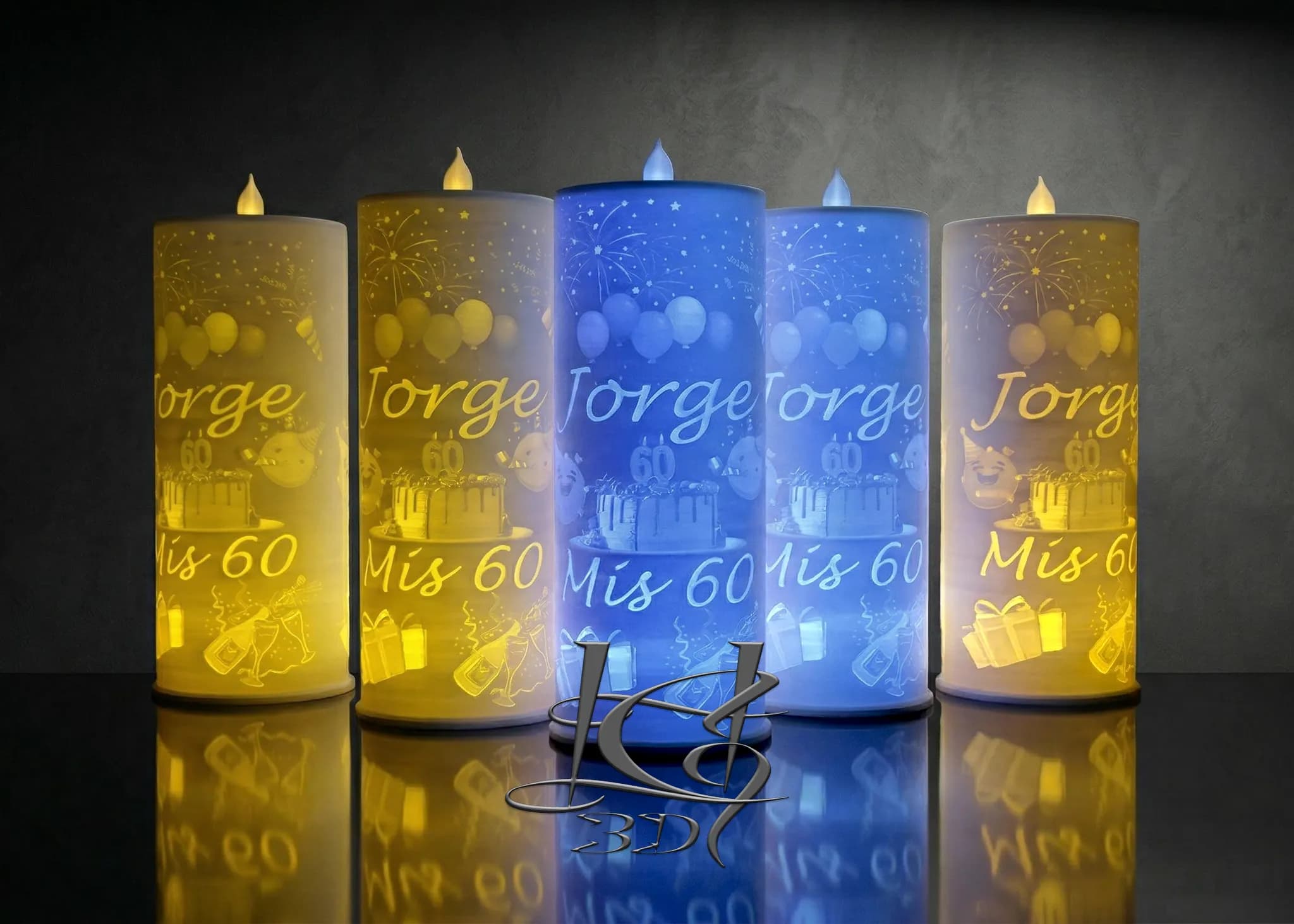 Centros de Mesa Vela 20cm miniatura 6