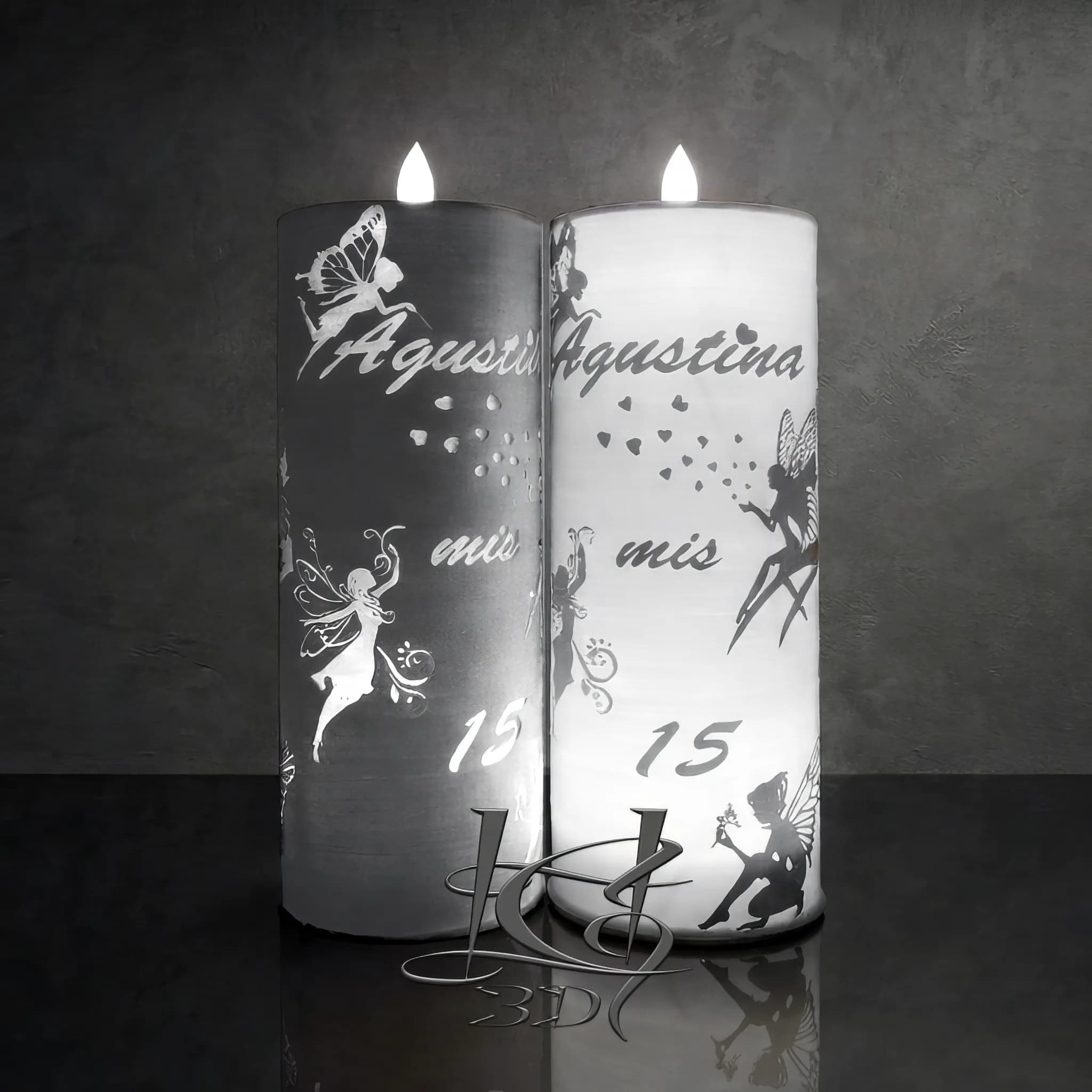 Centros de Mesa Vela 20cm miniatura 9