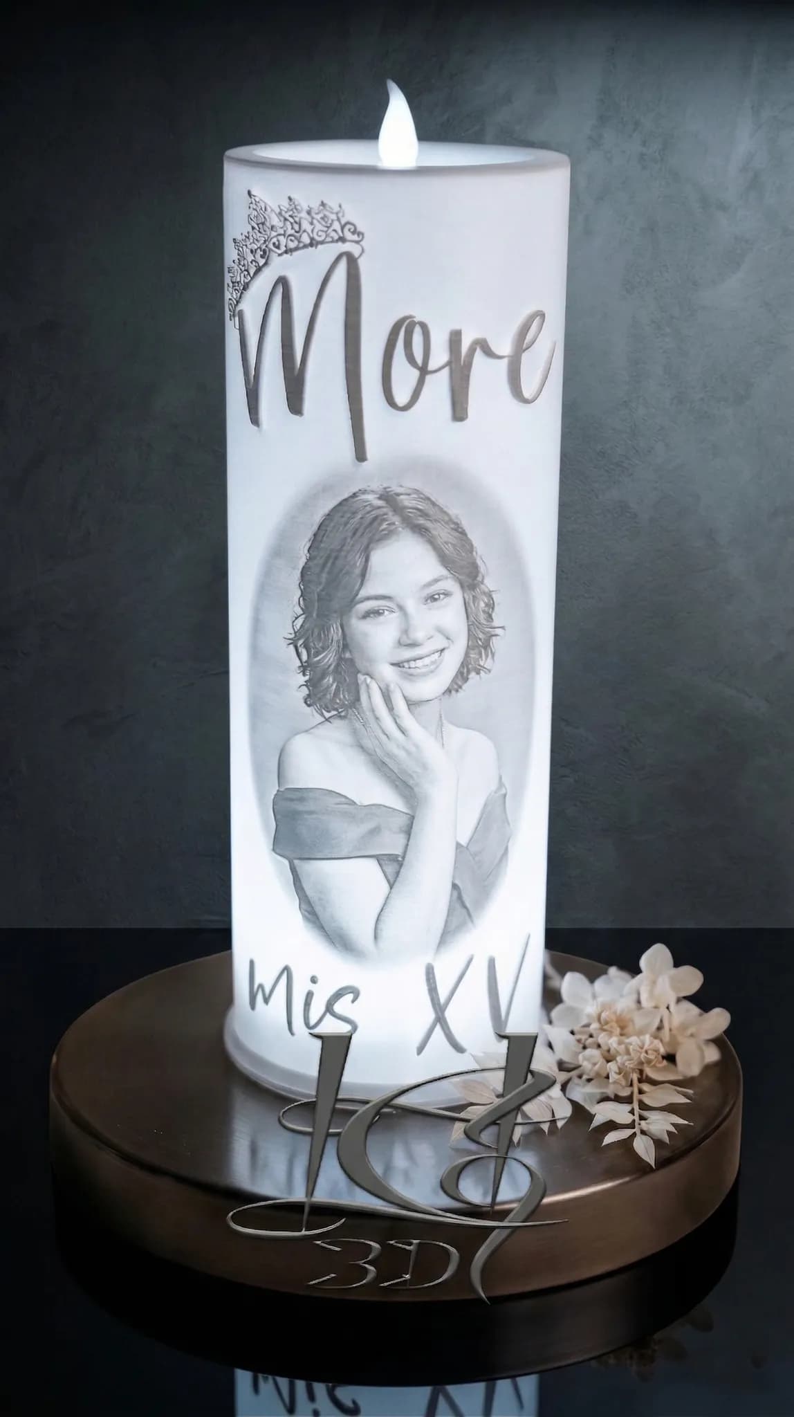 Centros de Mesa Vela 25cm miniatura 7