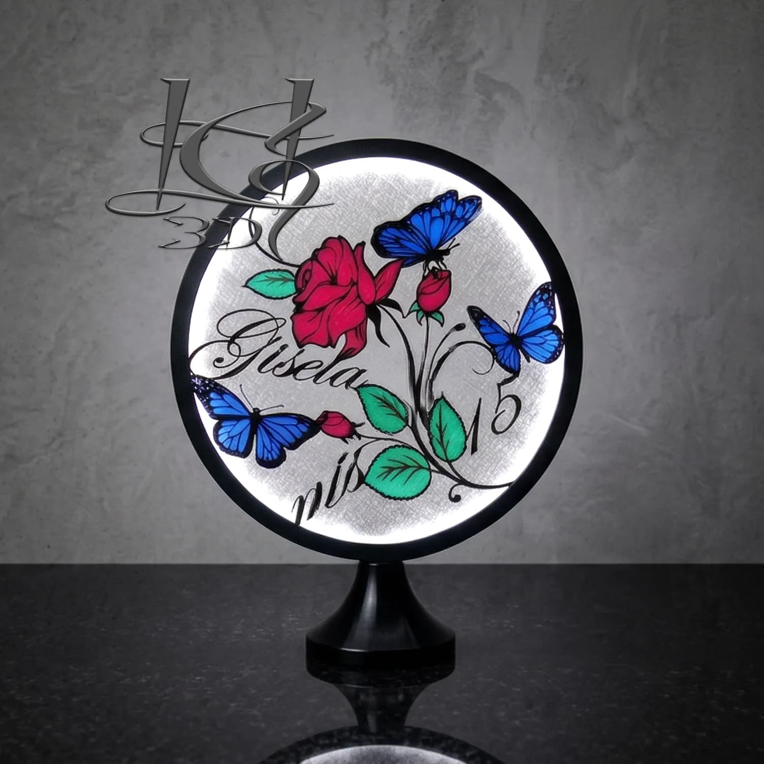 Figuras Personalizables para Lámpara Centro de Mesa Anillo LED miniatura 2