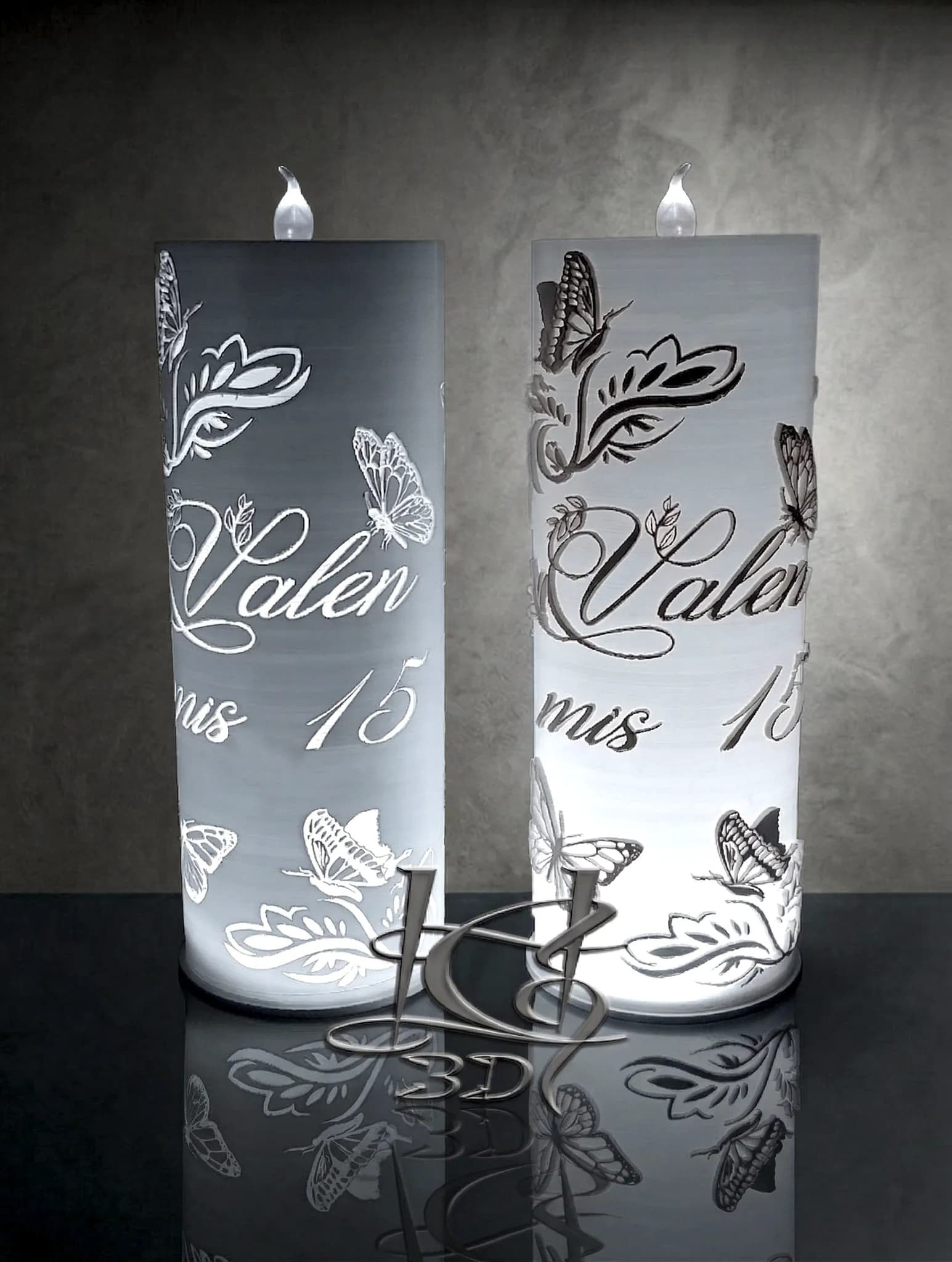 Centros de Mesa Vela 25cm miniatura 13